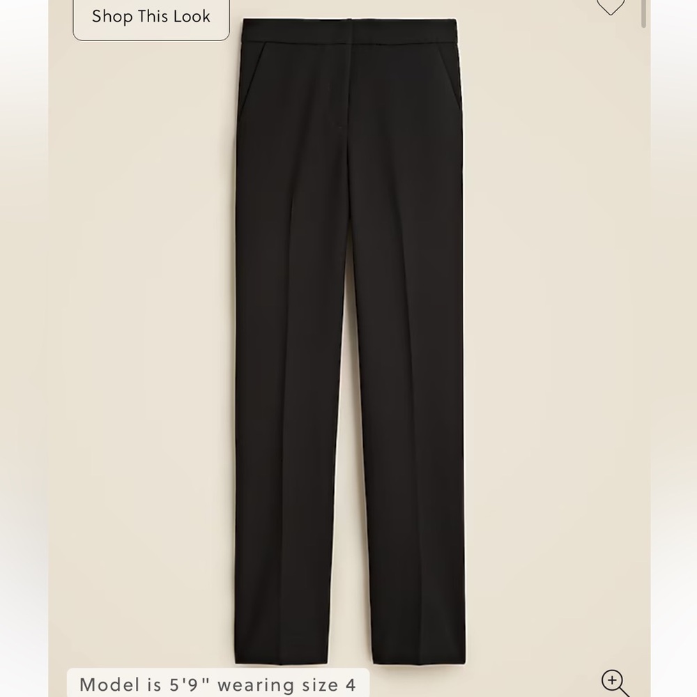 J. Crew Black Straight Leg Pants